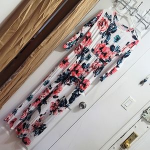 White floral dress